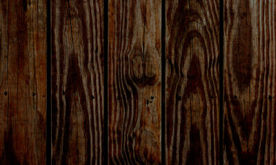 Natural brown dark wooden background texture