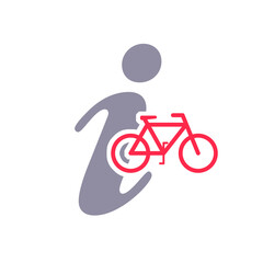 Fahrrad Info Button - Symbolicon