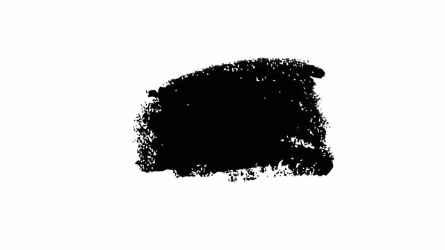 Long hand drawn isolated paintbrush stripe with dirty black color esp 10 vector illustration