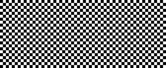 Checked flag pattern. Black and White background. Racing, race flag. Mosaic square. Checkerboard print. Vector squares sign. checker board. Checkered Chequered Flag raster. Rally sport. Start, finish.