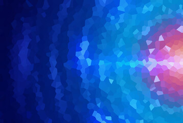 Crystallized Digital Low Poly Space Concept Background Illustration