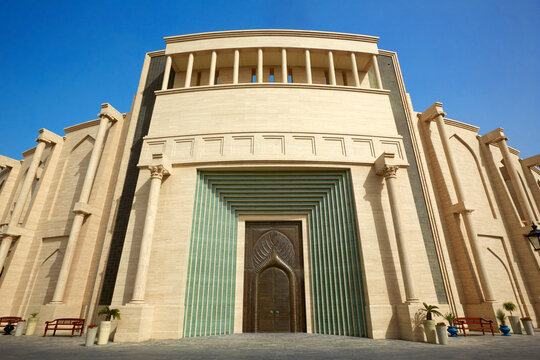 Entrance to arena at Katari Cultural village in Doha