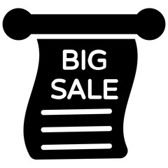 
Trendy flat icon of big sale, editable vector 
