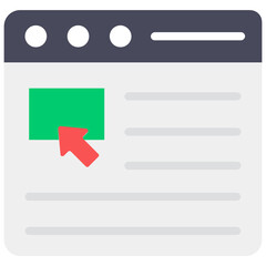 Obraz premium Web cursor icon in editable style 