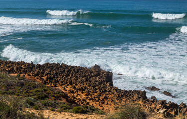 Atlantic rocky coast view
