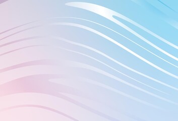 Light Pink, Blue vector layout with curved lines.