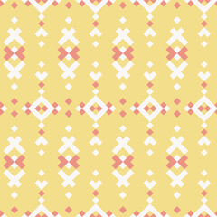 Colorful Geometric Tribal Vector Pattern
