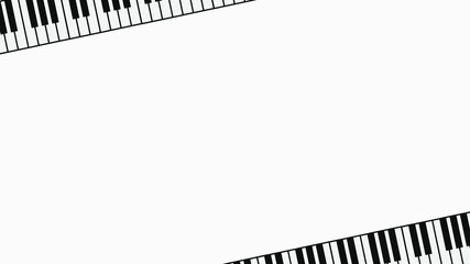 Background white with piano. Vector can be used for banners, posters, power points, templates, slides, etc. © khu_luq