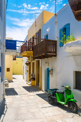 Obraz premium Mandraki Village street view in Nisyros Island. Nisyros Island is populer tourist destination on Aegean Sea.