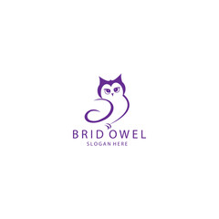 owl logo vector illustration color design clipart vector