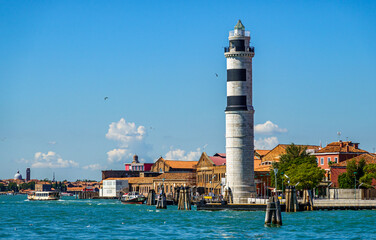 historic buildings in Murano - near Venice - italy