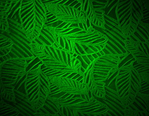 Green background of leaves with streaks