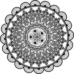 indian mandala art design vector