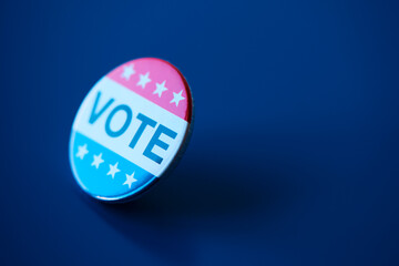 vote badge for the United States election