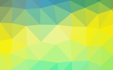 Dark Blue, Yellow vector low poly layout. Colorful abstract illustration with gradient. Brand new design for your business.