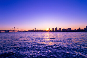 Obraz premium 東京ベイエリアの夕景