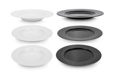 ceramic plate on white background