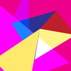 Abstract vector background of various geometric