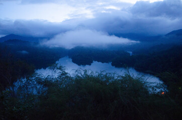 Obraz premium fog in the mountains