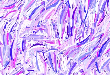 Light Pink, Blue vector template with chaotic shapes.