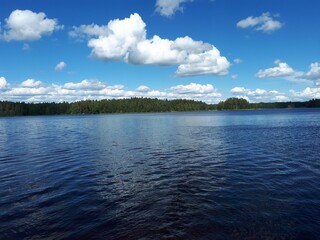 lake and clouds