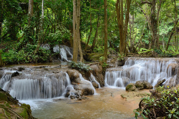 Kroeng Krawia Waterfall at Thailand.beautiful waterfall.