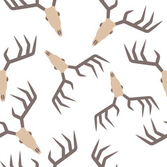 Antler Skull Pattern