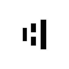 vector logo H alphabet icon illustration 