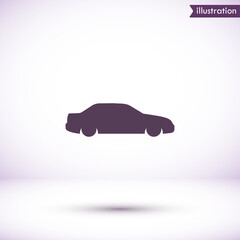 Car  vector icon , lorem ipsum Flat design