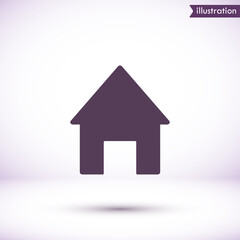 House vector icon , lorem ipsum Flat design