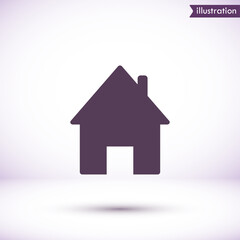 House vector icon , lorem ipsum Flat design