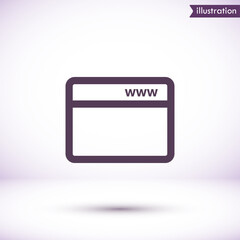 Webpage  vector icon , lorem ipsum Flat design
