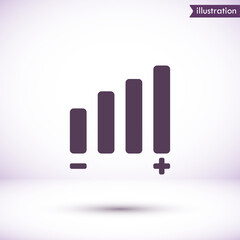 Settings music  vector icon , lorem ipsum Flat design