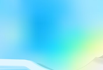 Dark BLUE vector blurred shine abstract background.