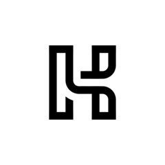 vector logo H alphabet icon illustration 