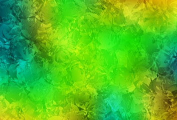 Fototapeta na wymiar Light Green, Yellow vector abstract background with roses, flowers.
