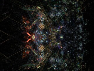 Imaginatory fractal background Image