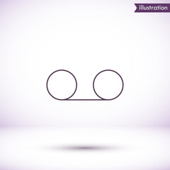 Play the film  vector icon  , lorem ipsum Flat design