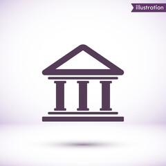 Bank  vector icon  , lorem ipsum Flat design