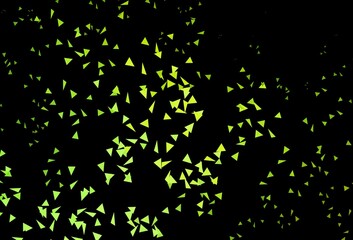 Dark Green, Yellow vector pattern with polygonal style.