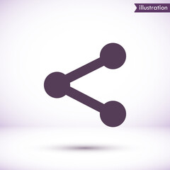 Network vector icon  , lorem ipsum Flat design