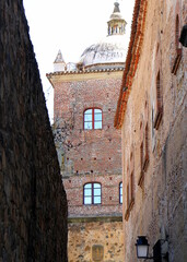 Old streets of caceres city, Spain