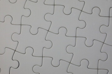 Connected puzzle pieces