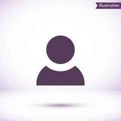 People vector icon  , lorem ipsum Flat design