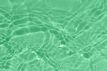 mint water on a sunny day with shadows