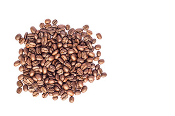 coffee beans isolated on white