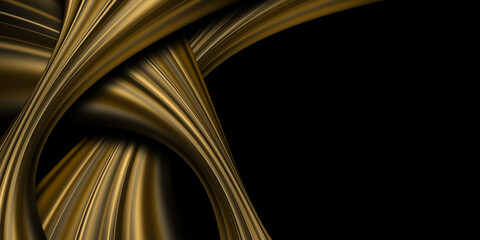 
Abstract black luxury background image overlapping the beautiful golden line Geometric shapes for design 