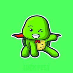Turtle icon vector illustration logo template for many purpose.