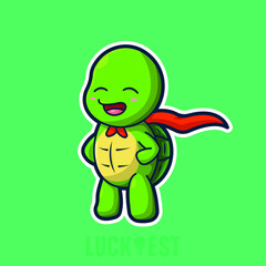 Turtle icon vector illustration logo template for many purpose.