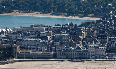 Aerial view of Dinard (Brittany, France) 